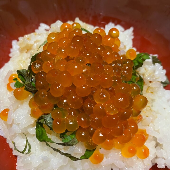 簡単にできてしまう　いくら丼